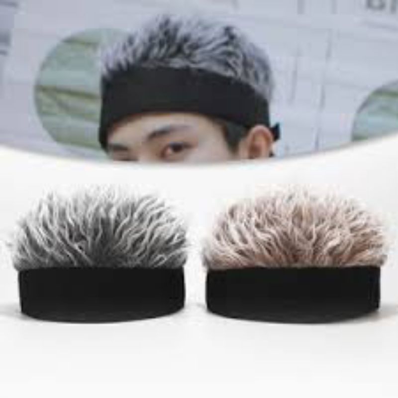 topi wig pria topi unik wig rambut cosplay topi pria wanita topi pria wanita rambut palsu i