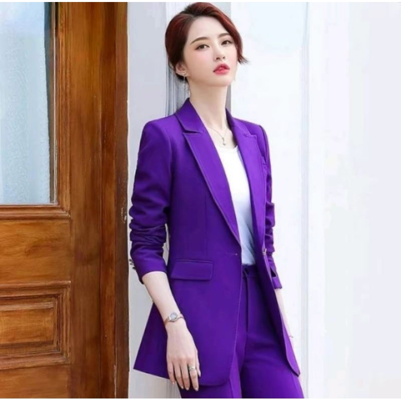 Blazer wanita Jas korea Jas cewe Blazer Jas kerja resmi