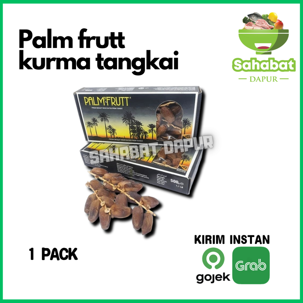

Kurma Tunisia / Kurma Tangkai Palm'Frutt - Kemasan 500 gram