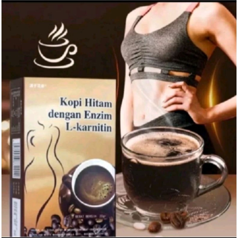 

[1BOX] KOPI HITAM L-KARNITIN - KOPI PELANGSING PRIA DAN WANITA / PERONTOK LEMAK / KOPI VIRAL