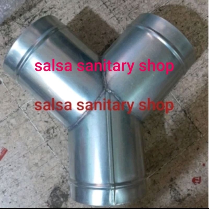 Sok sambungan Y pipa ducting 5 inch/sambungan y flexible cerobong
