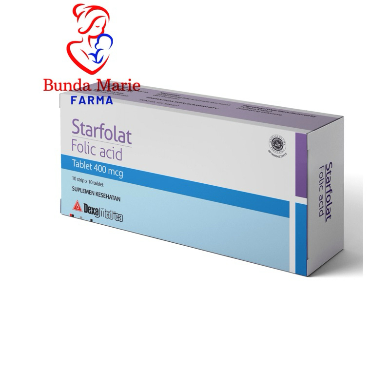 STARFOLAT OBAT IBU HAMIL Starfolat 400 Mcg Box isi 100 Tablet Mengandung Asam folat