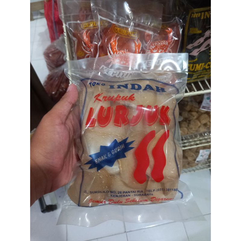 

Kerupuk Lorjuk Mentah Khas Kenjeran Surabaya