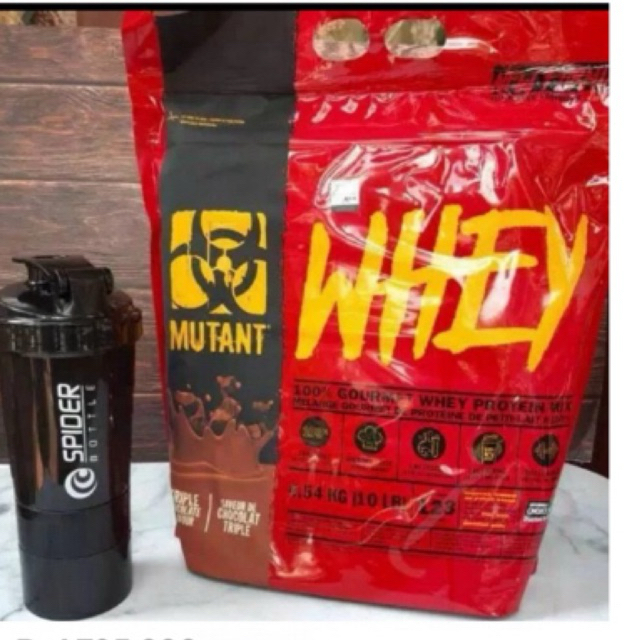 MUTANT WHEY 10 lbs WHEY PROTEIN FREE SHAKER