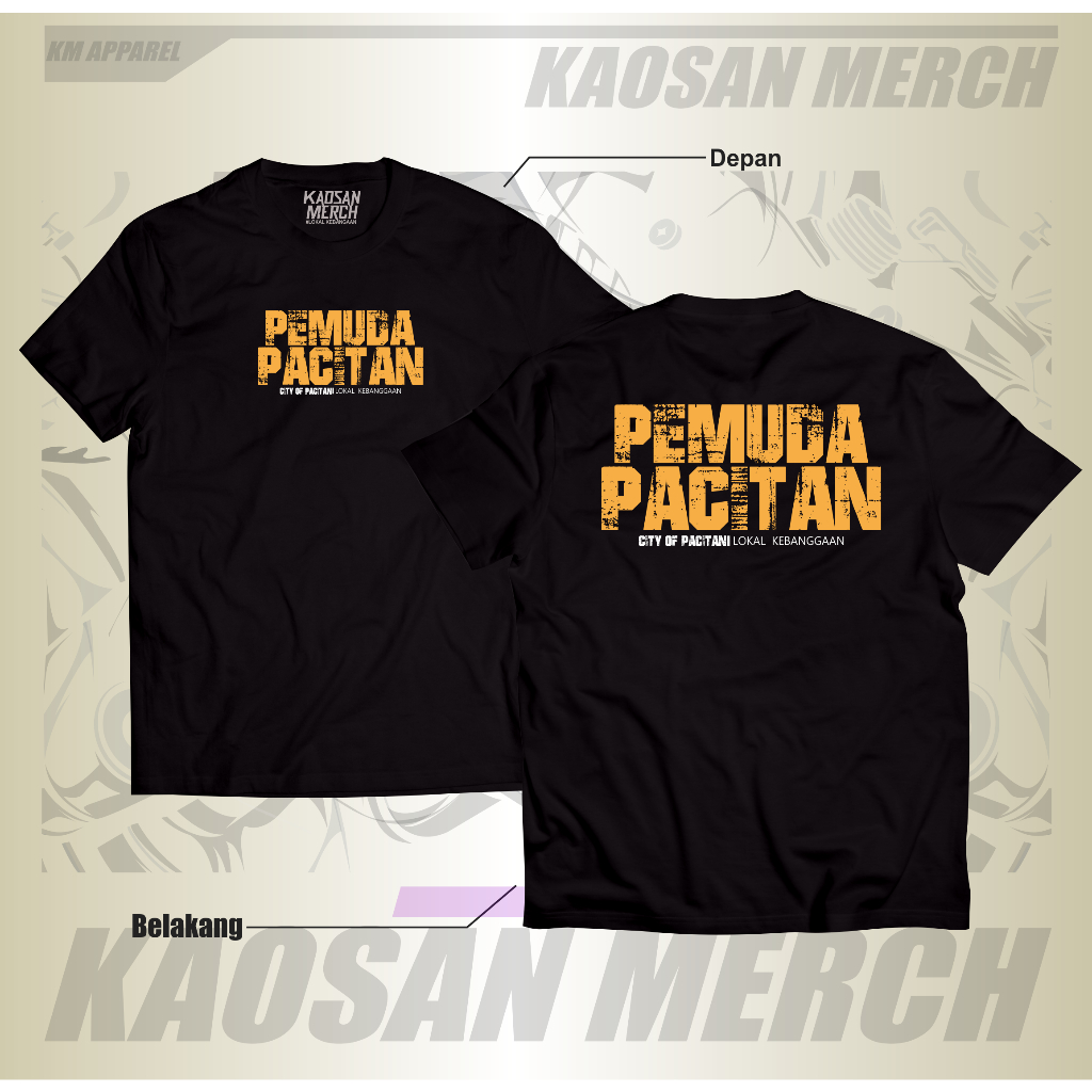 Kaos Kota Pacitan Tshirt Pemuda Kota Pacitan Cotton combed