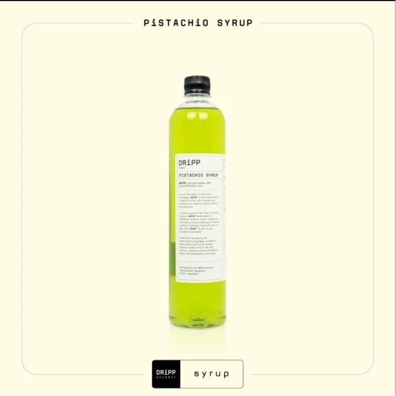 

Dripp pistachio syrup