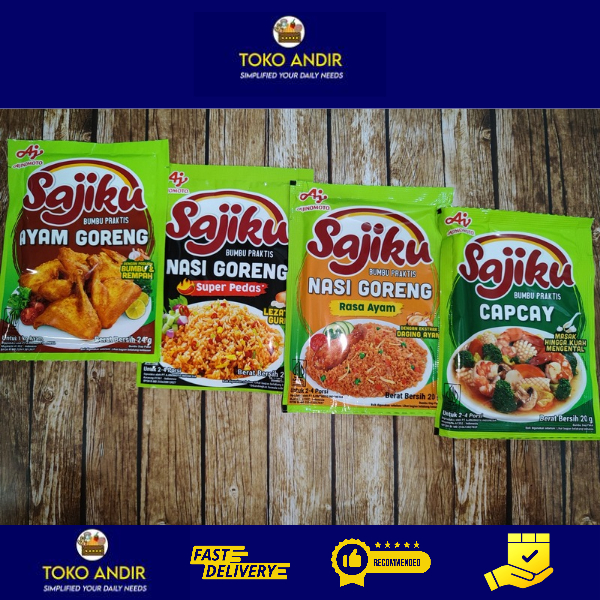

Sajiku Bumbu Masak Instan All Rasa (Nasgor, Ayam Goreng, Capcay)
