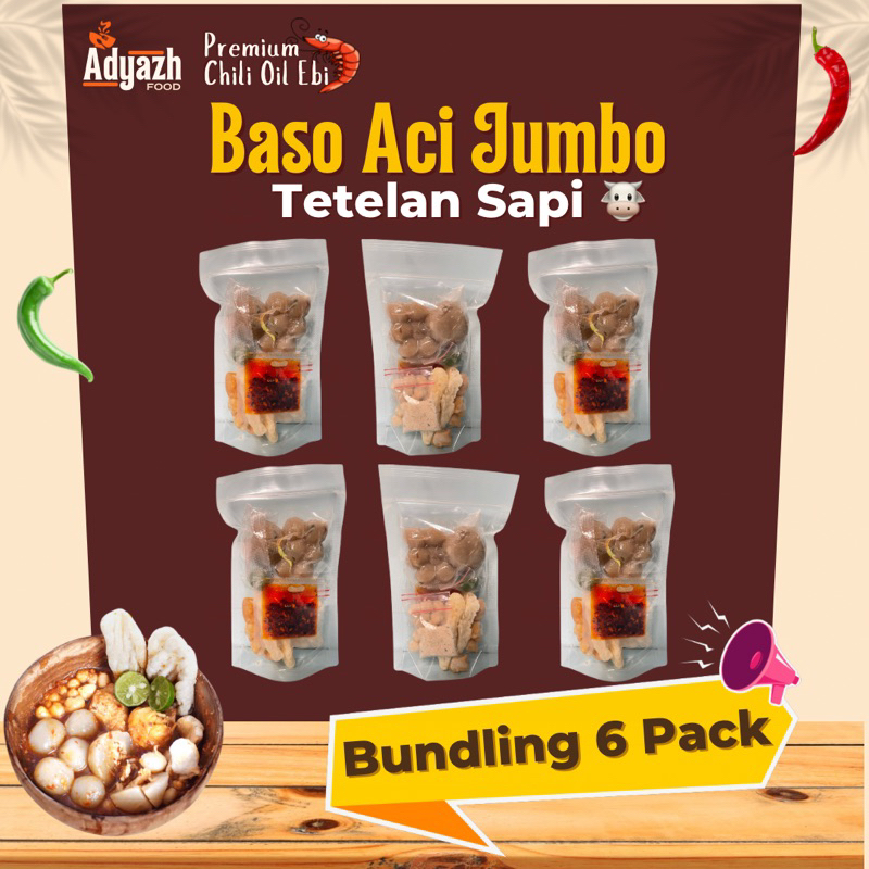 

BASO ACI JUMBO TETELAN SAPI, PREMIUM CHILI OIL EBI, BASO ACI INSTANT