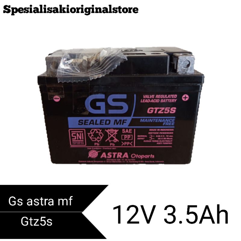 aki motor kering gs original