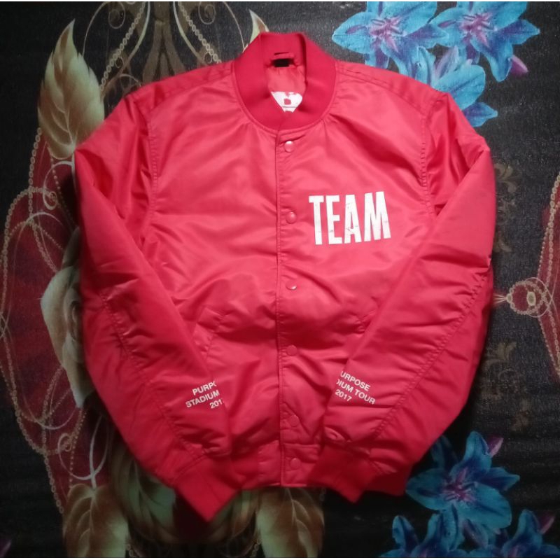 Jacket varsity hnm justin bieber stadium tour