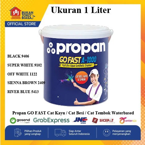 Propan Cat Kayu / Cat Besi / Cat Tembok Waterbased Propan Go Fast 1 Liter