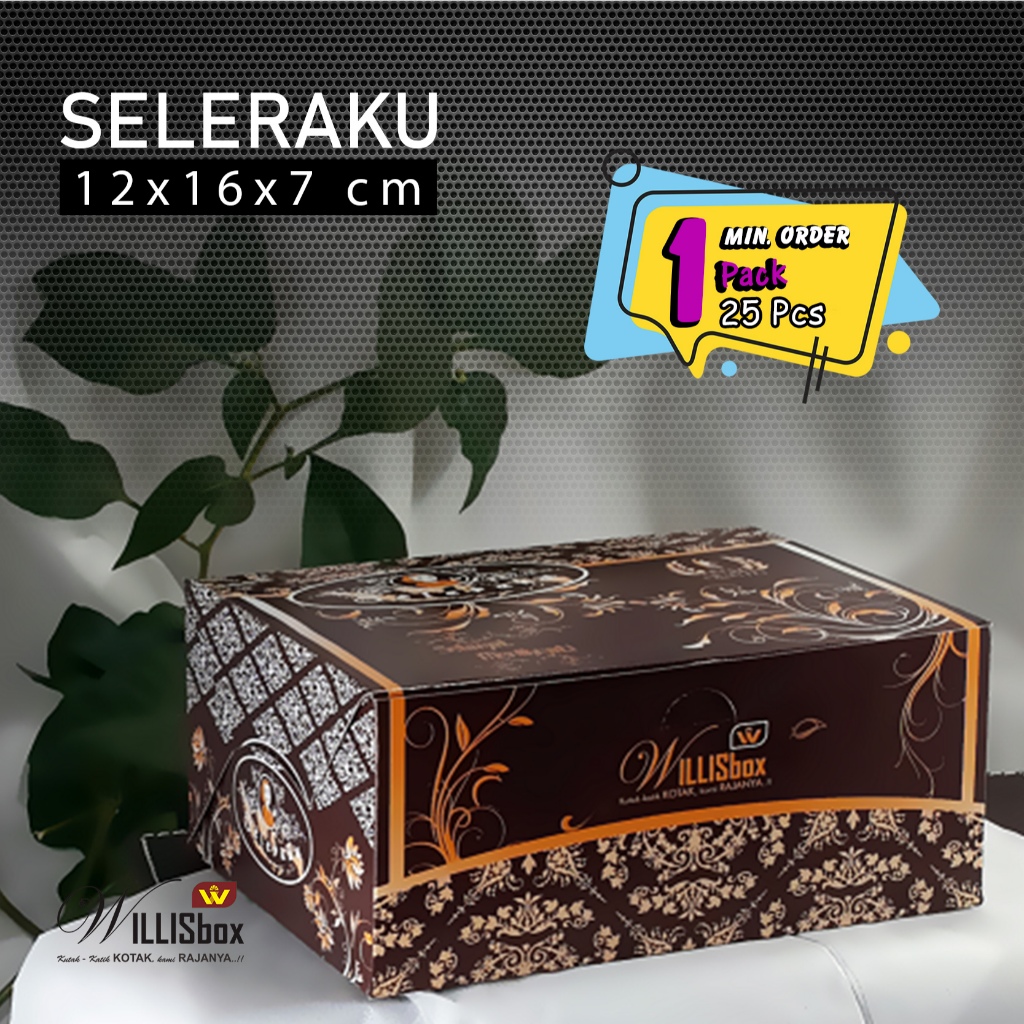 

Snack Box 12x16x7 G-SEL Tebal / Kotak Kue, Kotak Snack, Snack Box Mewah Kekinian, Kotak Martabak