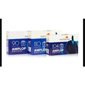

AMPLOP PUTIH PAPERLINE POLOS 90,104,110 / AMPLOP SURAT MENYURAT
