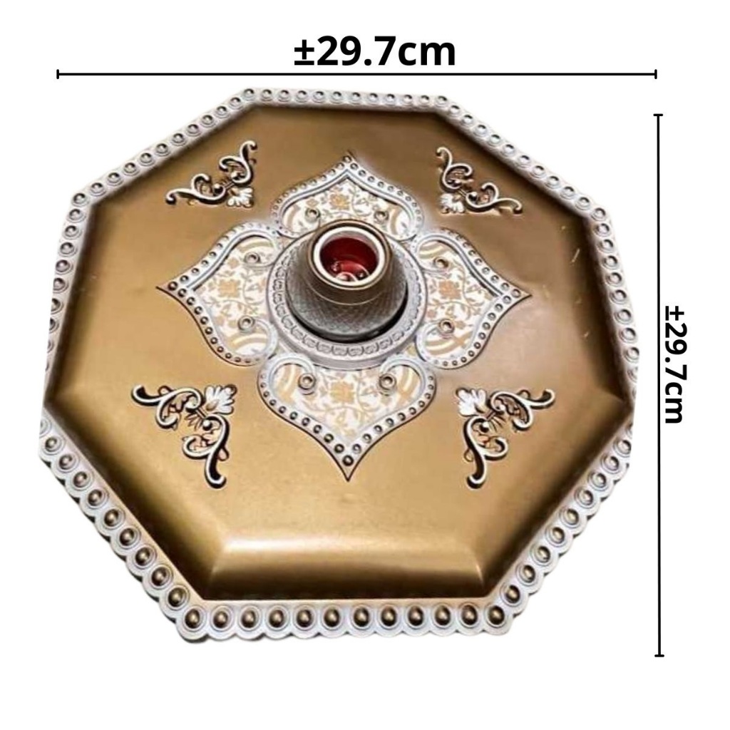 Fiting lampu Plafon Model Segidelapan Modern Extension Fitting Socket Gypsum Tempat Pemajangan Duduk