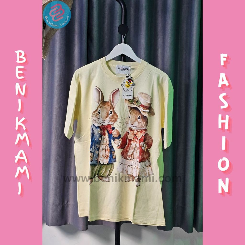 Kaos Lollipop Bangkok Gambar Rabbit Oversize