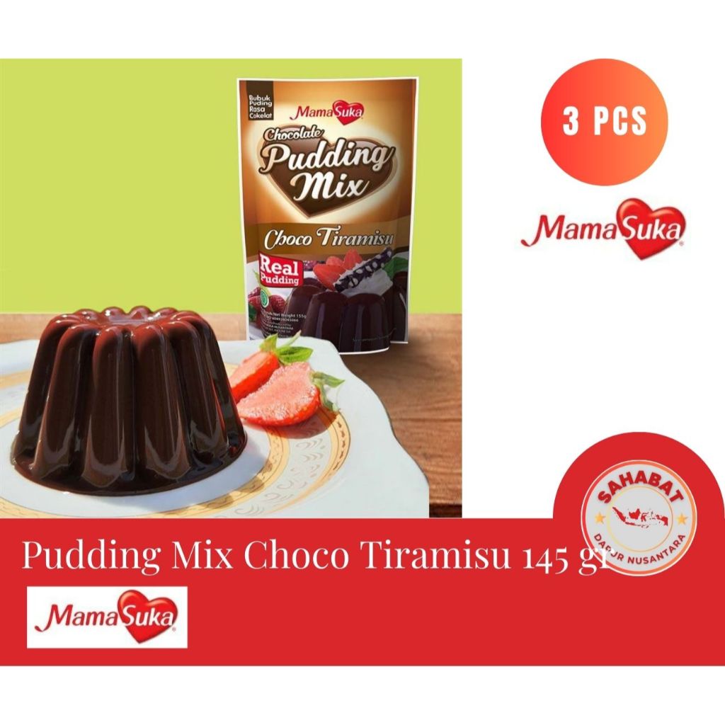 

[3 PCS] Pudding Choco Tiramisu Mamasuka 145 gr Mamasuka