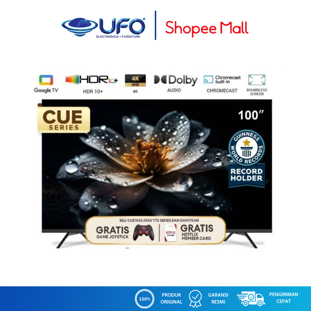 Coocaa 100 Inch Google TV LED QLET+ UHD QLED 100CUE8600