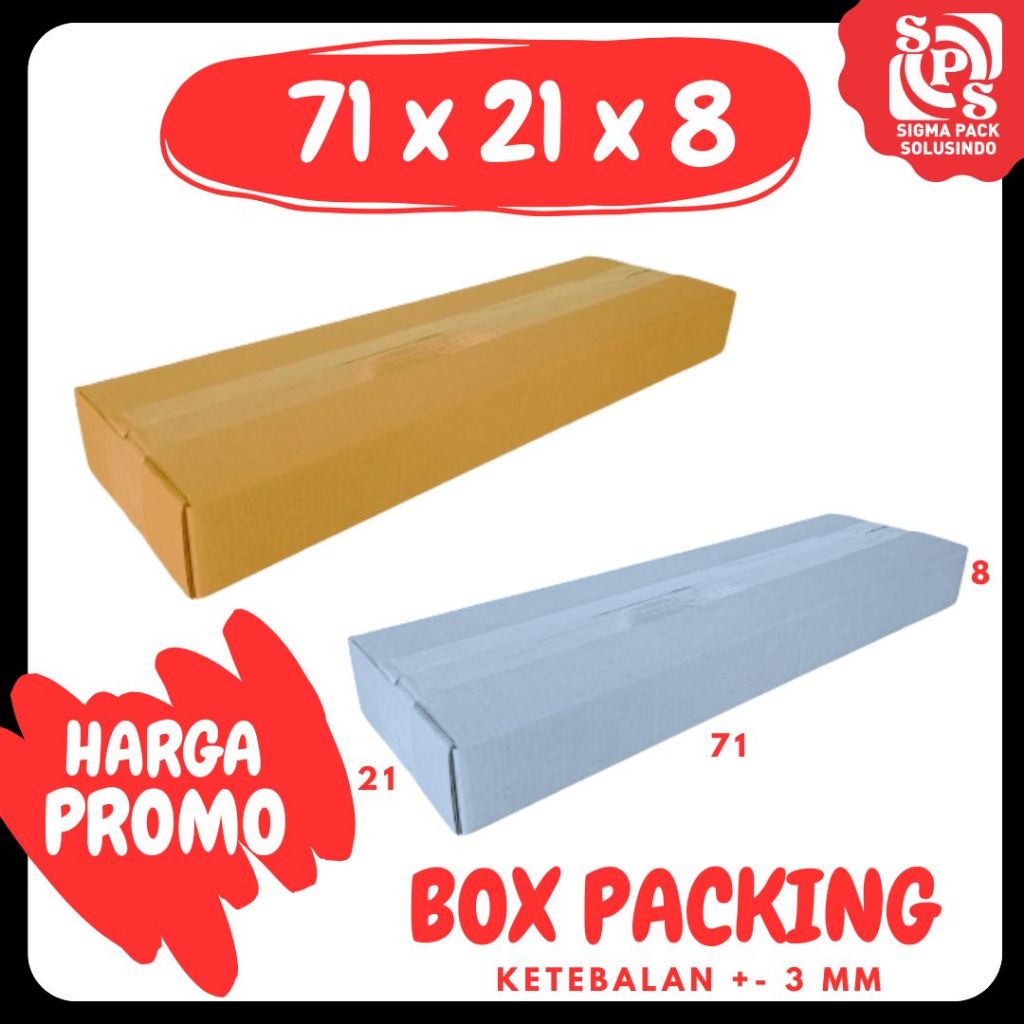 

Kardus Raket 71x21x8 Box Raket Packing A1 Double Wall Karton Raket Dus Kotak Olshop Kemasan Raket Badminton