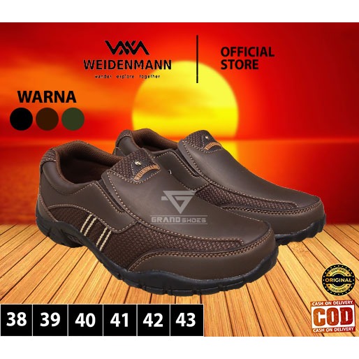 Weidenmann weidenman WALKER sepatu slip on pria  tanpa tali anti slip distro casual ORIGINAL