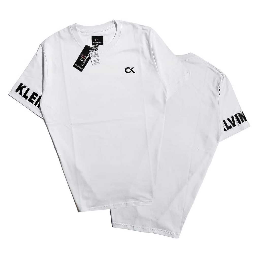 Kaos Baju Bordir Logo Pria Bahan Katun 24s Kaos Pria Wanita Lengan Karet Tshirt BORDIR Unisex