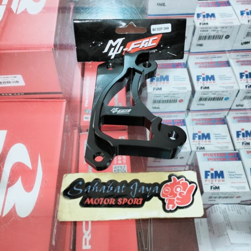 Breket CNC Mu-Fac KTC BREMBO 2 Piston Beat Karbu Scoopy Karbu Beat Fi Scoopy Fi Vario 110 Karbu Vari