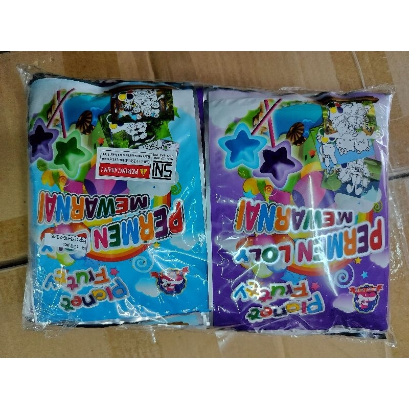 

20 pcs Permen Loli Mewarnai Kemasan