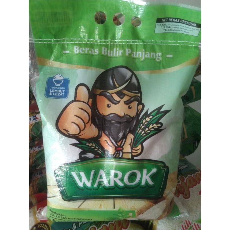 

Beras Warok Punel putih berkualitas berat 5kg