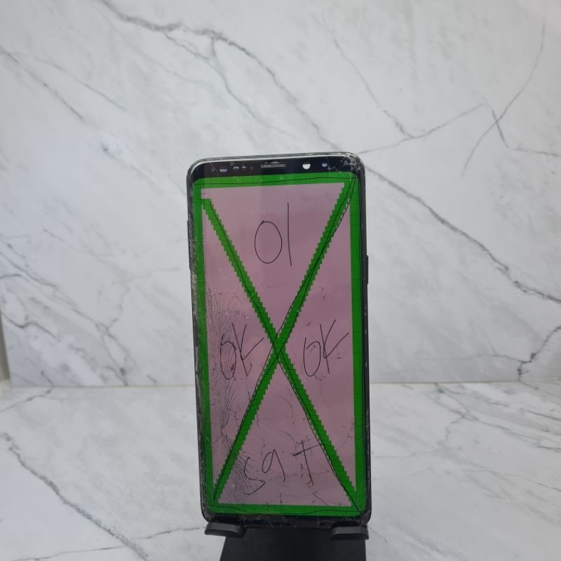 LCD Samsung S9 Plus SM G965 Original Sein Copotan Minus
