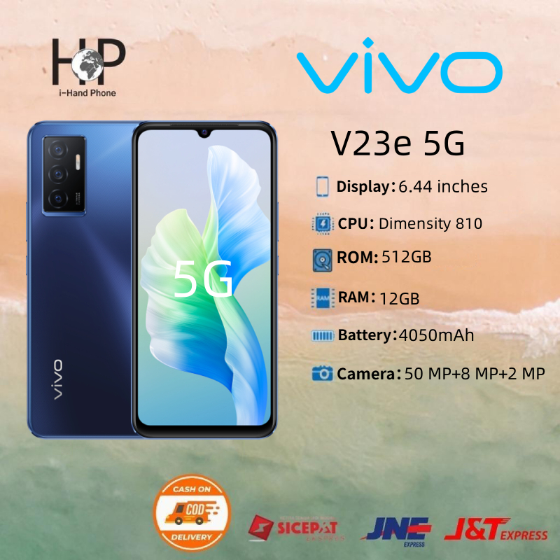 Terbaru VIVO V23e 5G Smartphone RAM 12GB /256GB HP Murah Android Asli Ori Cuci Gudang 2024 Handphone