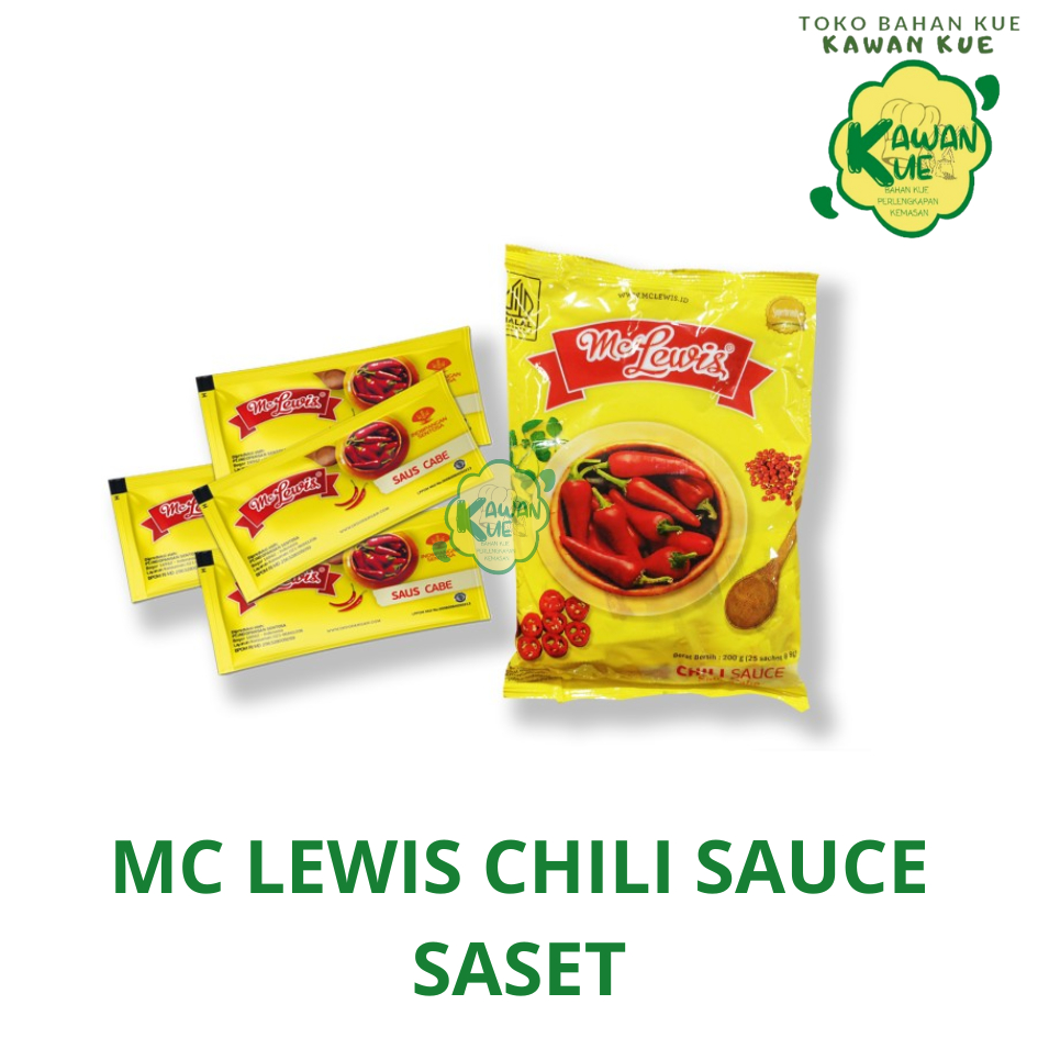 

MC LEWIS CHILI SAUCE SACHET - 25 x 8gr / SAUS SACHET / SAUS SAMBAL SACHET