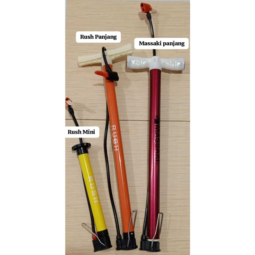 POMPA SEPEDA WARNA WARNI / POMPA SEPEDA MOTOR / MINI DAN PANJANG