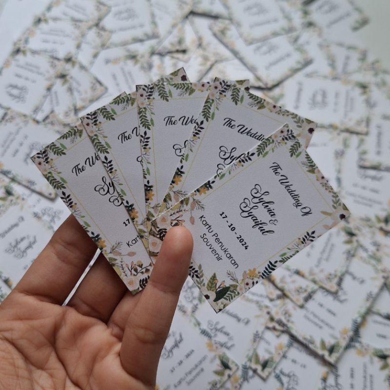 

souvenir card/hang tag/hampers tag