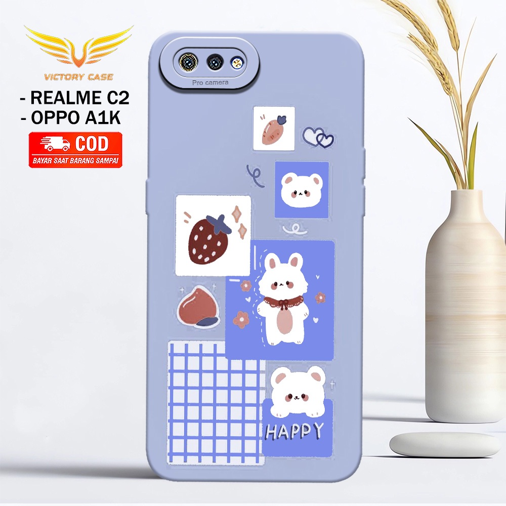 New Kartun Case - Softcase Oppo A1K / Realme C2 - Terbaru - Case Hp Oppo A1K / Realme C2 - Casing Op