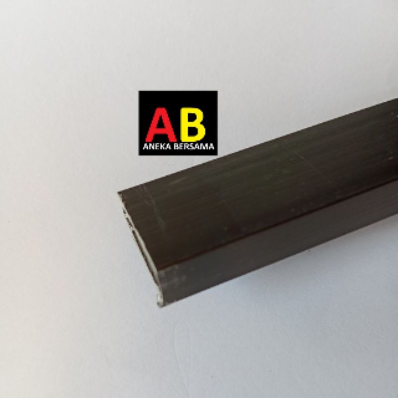 Hollow Aluminium 10mm x 20mm brown 199.5cm