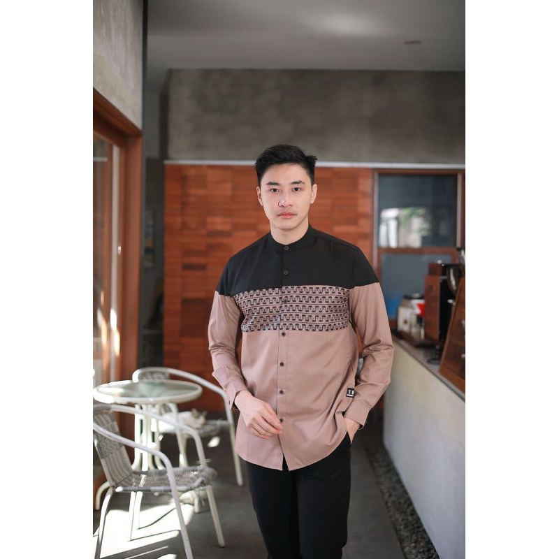 baju muslim koko pria lengan panjang trz