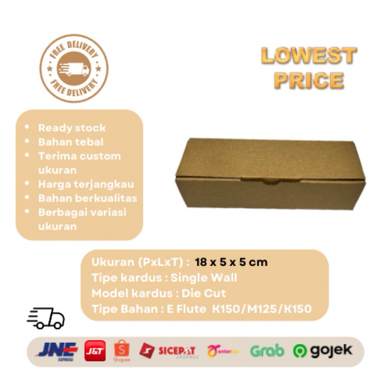 

Kardus Uk 18 x 5 x 5 CM Die Cut