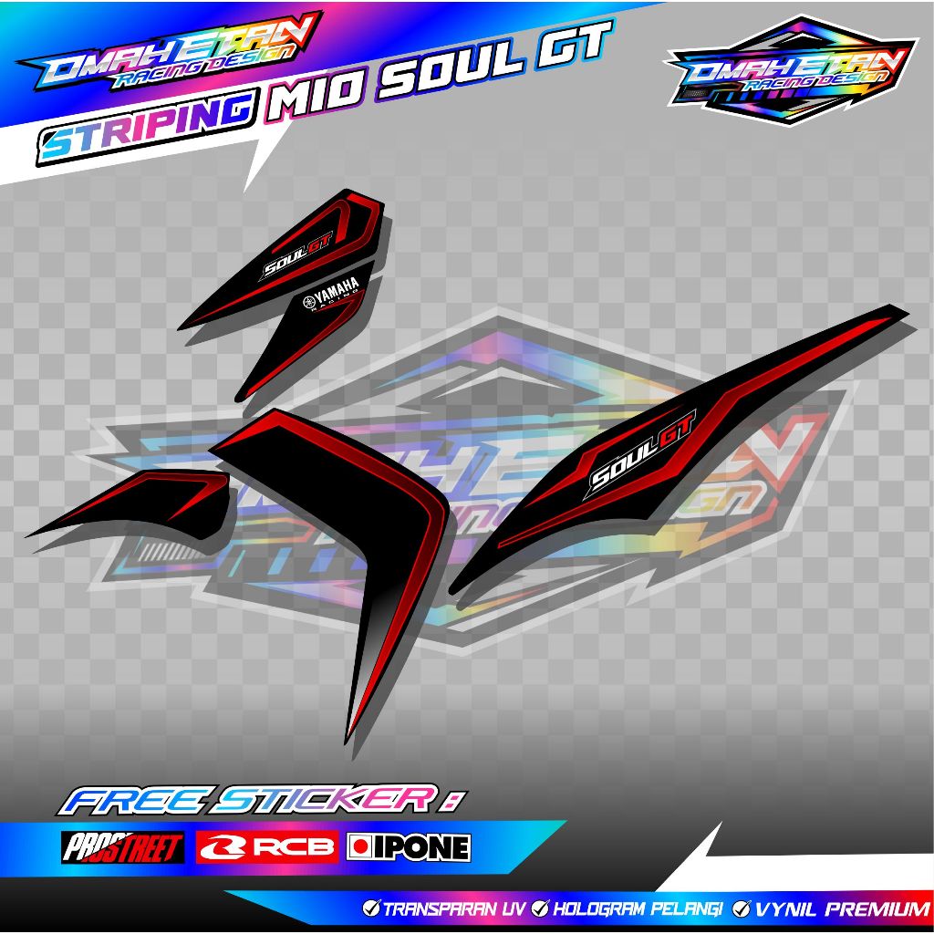 STRIPING VARIASI YAMAHA MIO SOUL GT 115 / STIKER LIST MOTOR YAMAHA MIO SOUL GT 115