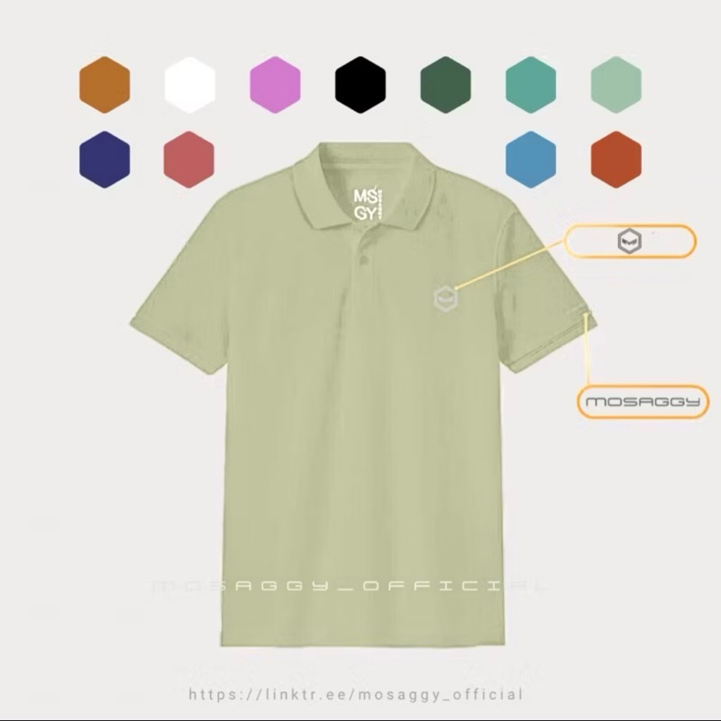 KAOS KERAH DISTO | KAOS KERAH LIST MOSAGGY | KAOS KEREN SABLON TIMBUL