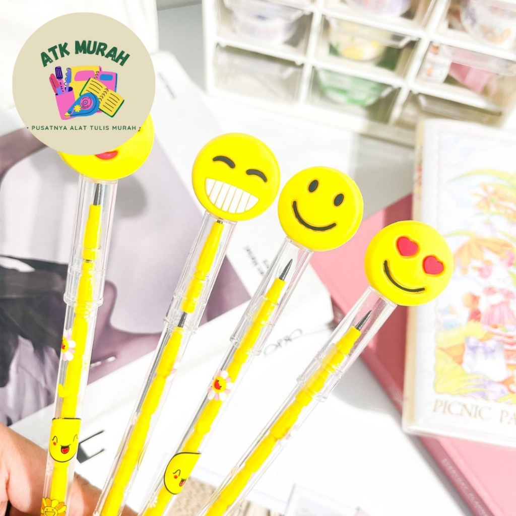 

PENSIL SUSUN EMOJI PENCIL LUCU IMUT KADO UNIK SOUVERNIR TERMURAH COD ALAT-ALAT SEKOLAH AESTHETIC KOREA