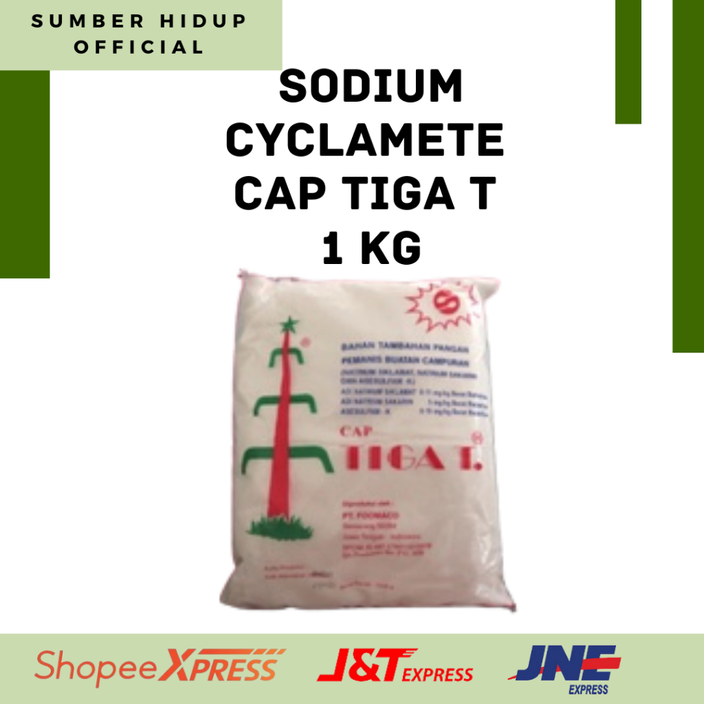 

SODIUM CYCLAMETE CAP TIGA T PEMANIS BUATAN CAMPURAN 1 KG
