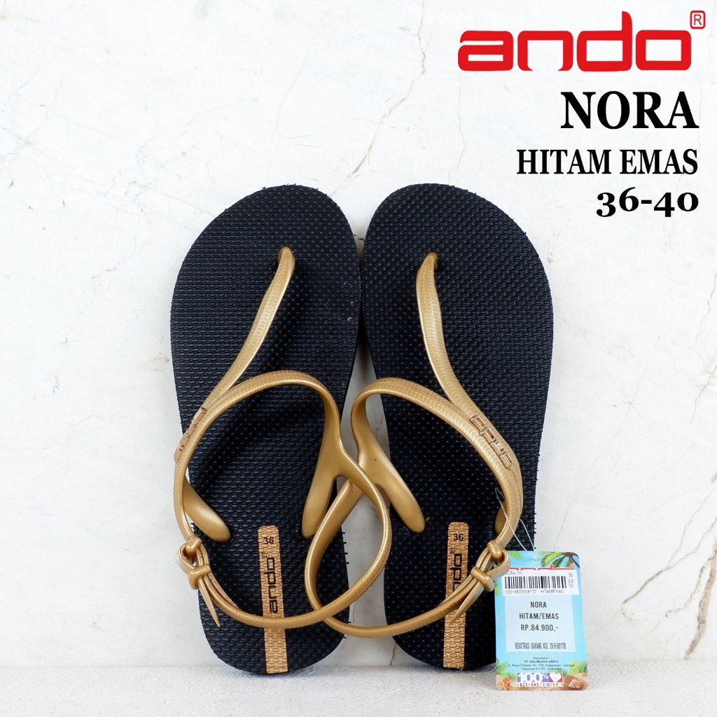 Sandal Wanita Ando - NORA & QUEEN SPORTY & STRAPPY - size 36-40 - sandal tali wanita - sandal casual