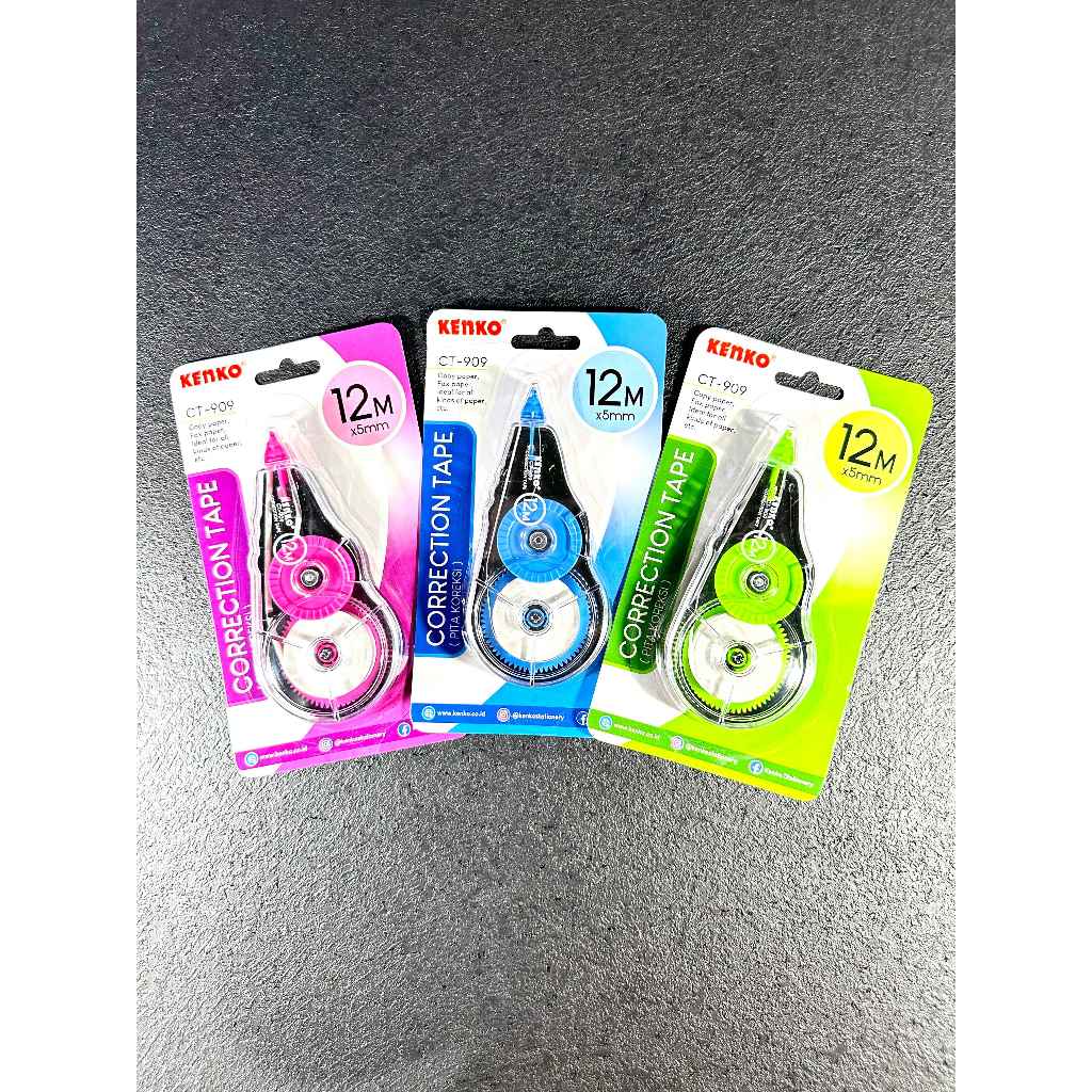

Tip Ex Kertas Kenko CT-909 / Correction Tape Pita Koreksi Kenko CT-909/ Tip Ex Pita Murah