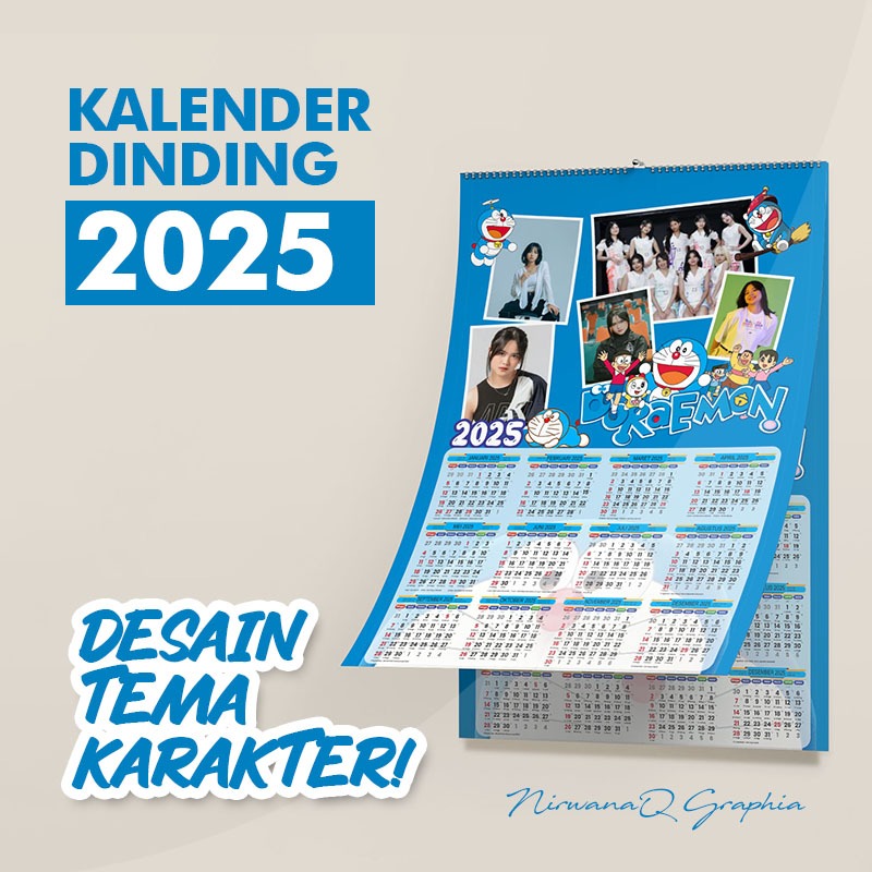 

Kalender Dinding 2025 FOTO SENDIRI Custom Sesuai Keinginan