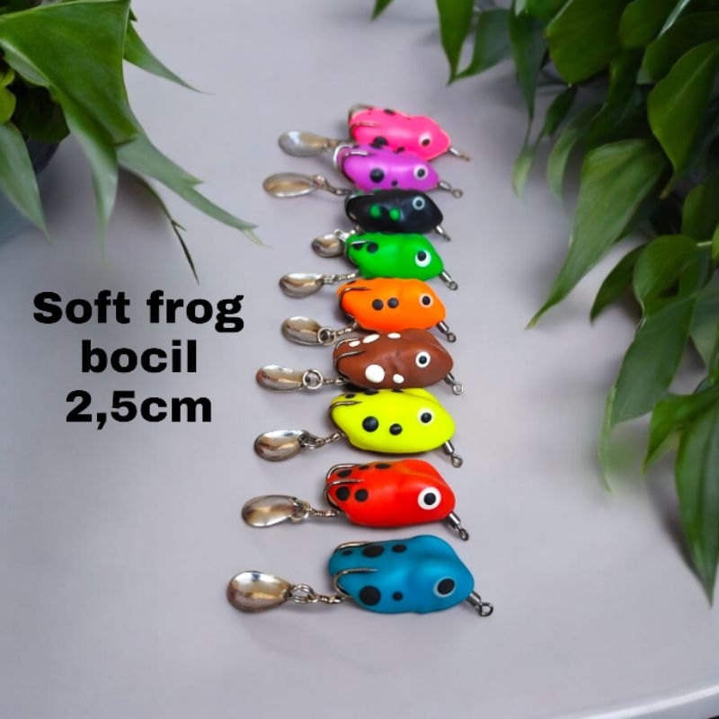 umpan casting ikan gabus soft frog bocil 2,5cm