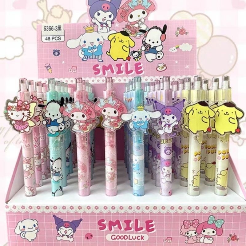 

DC Bolpen pen Kuromi Cinnamoroll Melody Hello Kitty Pompompurin Pochacco SMILE