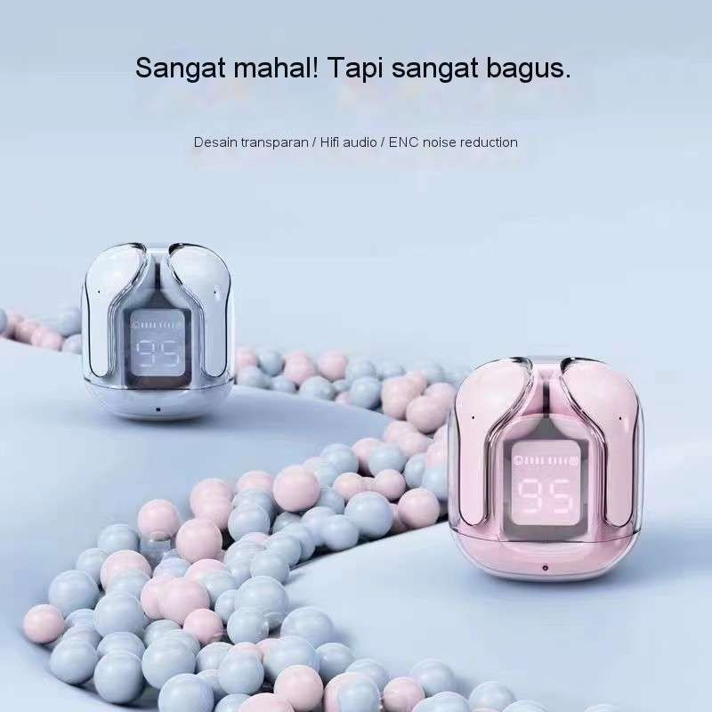 HOT DEALS Air31 TWS Headset Bluetooth TWS Air31 Ultrapods A31 Wireless LED Display Transparan Hifi