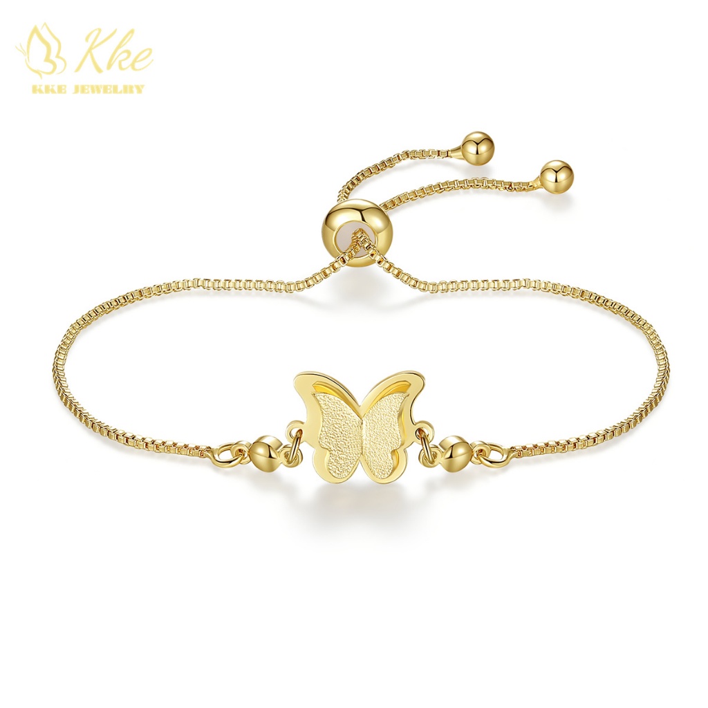 Kke Jewelry Gelang Serut Gelang Desin Kupu-kupu Wanita Titanium Fashion Jewelry GD052
