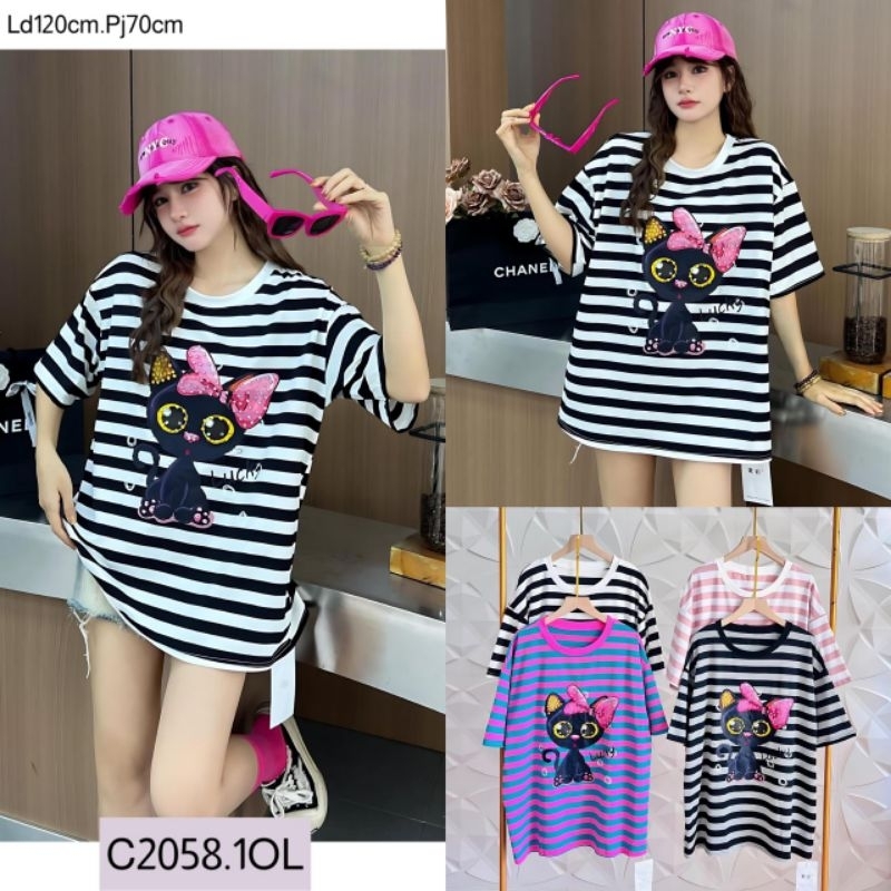 READY STOCK TOP KAOS WANITA IMPORT CHINA