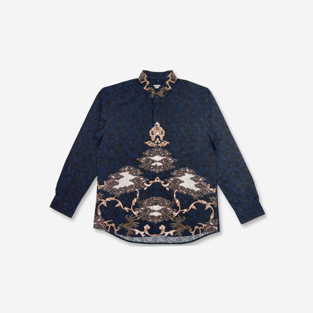 KYBOST VERTUCCI Kemeja Batik Pria Katun Premium Lengan Panjang BTKP011