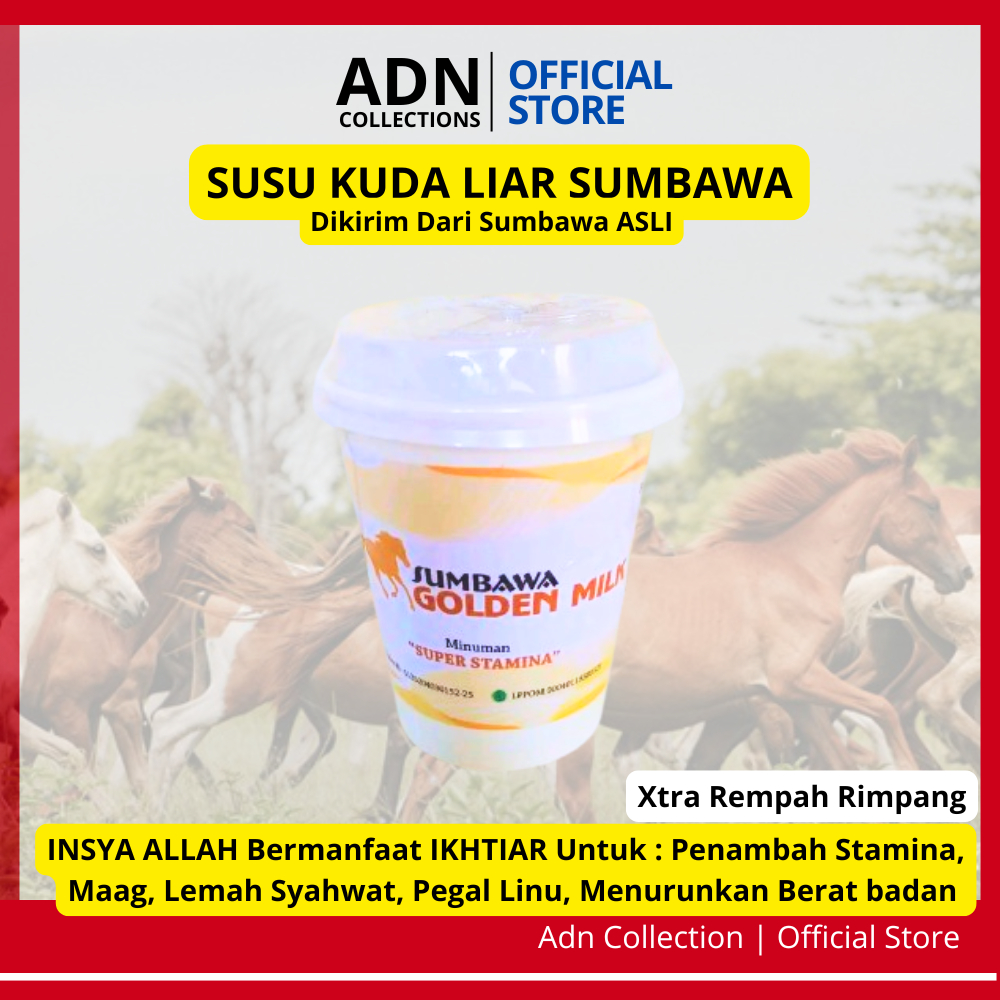 

Susu Kuda Liar Sumbawa CUP ASLI EKSTRA Remah Rimpang Minumam Obat Kesehatan Tubuh Penambah Stamina